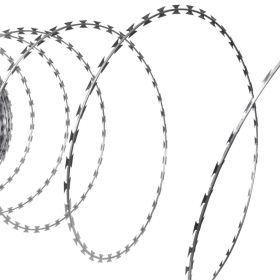 Razor Wire Helical Wire Roll Galvanized Steel 197'