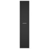 Apothecary Cabinet Black 11.8"x16.7"x59.1" Engineered Wood