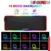 LARGE RGB LED Extra Large Soft Gaming Mouse Pad Oversized Glowing 31.5x11.8" 5 Core KBP 800 RGB