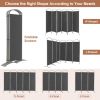 6 Feet 6-Panels Freestanding Folding Privacy Screen