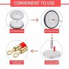 Stanchions and Velvet Ropes, Red Carpet Ropes and Poles 5ft/1.5 M, Stainless Steel Stanchion Post, Rope Safety Barriers (Silver-4PCS)