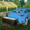 60" x 24" x 6" Hitched Mounted Folding Cargo Basket with a 500 lb Capacity for Car SUV Truck Trailer, Black