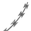 Razor Wire Helical Wire Roll Galvanized Steel 197'