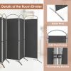 6 Feet 6-Panels Freestanding Folding Privacy Screen