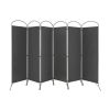 6 Feet 6-Panels Freestanding Folding Privacy Screen