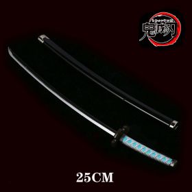 25cm Kimetsu No Yaiba Sword Weapon Demon Killer Tomioka Yoshio Role-playing Sword Anime Ninja Sword PU Weapon Props (Color: gui dao-7)