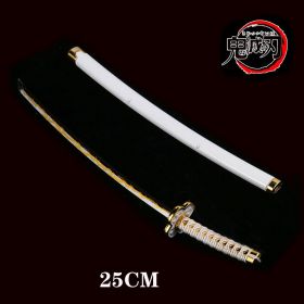 25cm Kimetsu No Yaiba Sword Weapon Demon Killer Tomioka Yoshio Role-playing Sword Anime Ninja Sword PU Weapon Props (Color: gui dao-14)