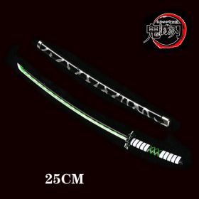 25cm Kimetsu No Yaiba Sword Weapon Demon Killer Tomioka Yoshio Role-playing Sword Anime Ninja Sword PU Weapon Props (Color: gui dao-2)
