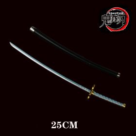 25cm Kimetsu No Yaiba Sword Weapon Demon Killer Tomioka Yoshio Role-playing Sword Anime Ninja Sword PU Weapon Props (Color: gui dao-13)