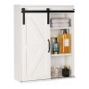 Farmhouse Wood Wall Storage Bathroom Cabinet