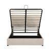 Upholstered Platform bed with a Hydraulic Storage System, Full size