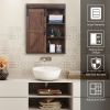 Farmhouse Wood Wall Storage Bathroom Cabinet