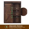Farmhouse Wood Wall Storage Bathroom Cabinet