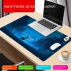 Heated mouse pad Cute electric heat insulation table pad Student dormitory artifact multi-function office large heating pad