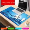 Heated mouse pad Cute electric heat insulation table pad Student dormitory artifact multi-function office large heating pad