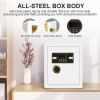 1.93 Cub Safe Box, 3 opening methods Safe for Document Cash Jewelry Pistol Medicine