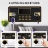 1.93 Cub Safe Box, 3 opening methods Safe for Document Cash Jewelry Pistol Medicine