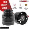 5 Core Tweeter for Car Audio 2 Pieces Black 3.5 Inch Super Bullet Tweeters Speakers 125W RMS 4 Ohm in Black Pro Audio Twitter - TW ND 01 1PC