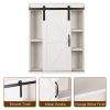 Farmhouse Wood Wall Storage Bathroom Cabinet