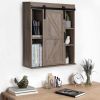 Farmhouse Wood Wall Storage Bathroom Cabinet