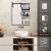 Farmhouse Wood Wall Storage Bathroom Cabinet