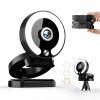 Computer camera 1080P/2K/4K high-definition computer live conference camera with support webcam